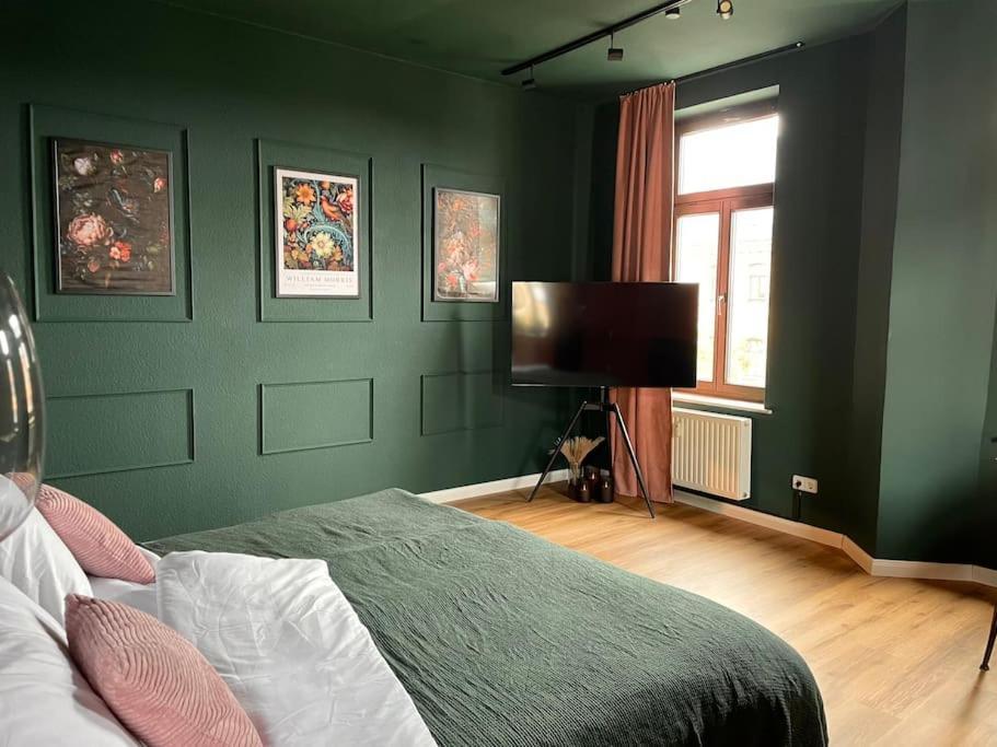 Schicke & Zentrale Altbauwohnung ไลป์ซิก ภายนอก รูปภาพ
